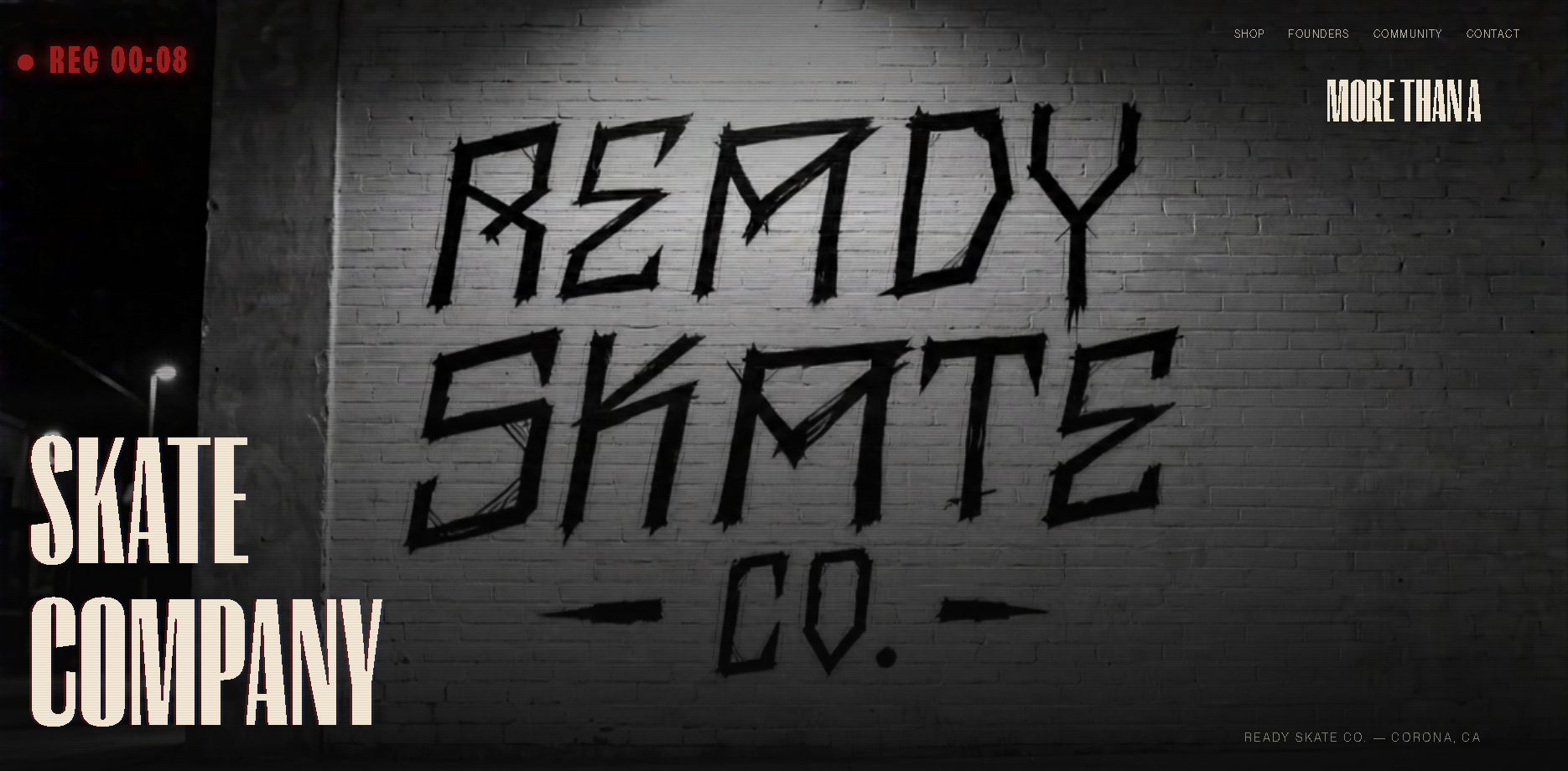 Ready Skate Co. website screenshot